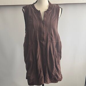 Anthropologie Brown Sleeveless Tunic for Women